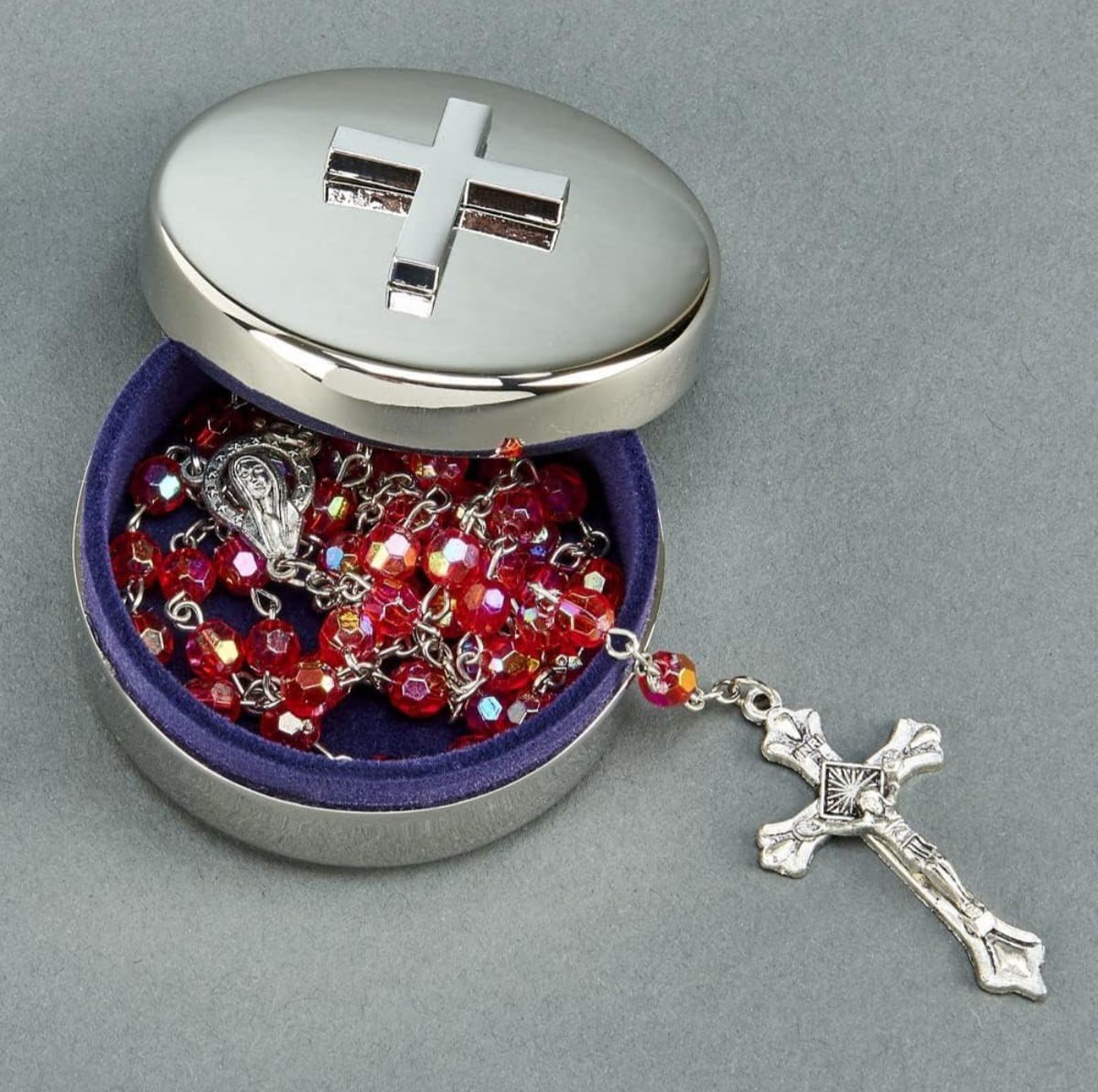 Estuche de Acero Inoxidable para Rosario - Imagen 2