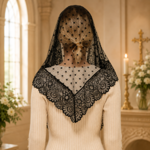 Velo o Mantilla  de  Color Negro