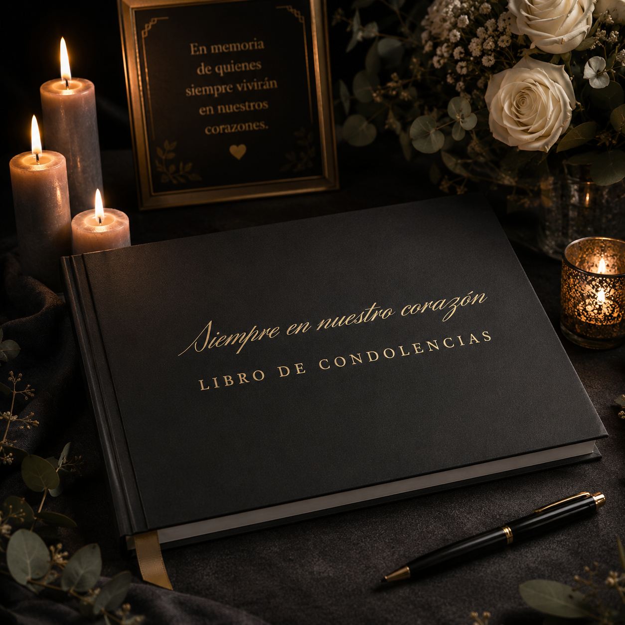 Libro de Firmas para Funerales o Exequias