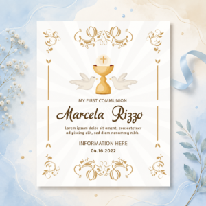 Tarjeta de Primera Comunión