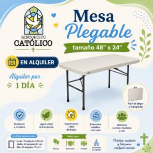 Mesa Plegable 48" x 24"