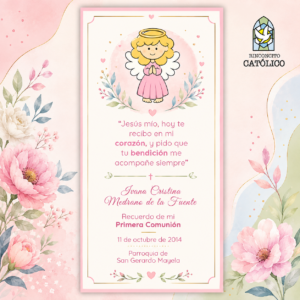 Tarjeta de Primera Comunión