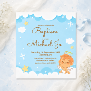 Tarjeta de Bautizo